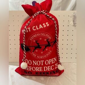 Express Delivery The North Pole Red Decor Christmas Pillow